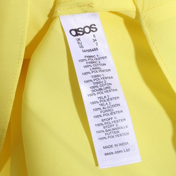 ASOS Yellow Tulle Knee Length Skirt Size 2 - Picture 9 of 10